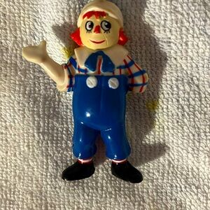 Vintage 1998 Raggedy Andy PVC Mini 2.5”Figures by Macmillan Inc.